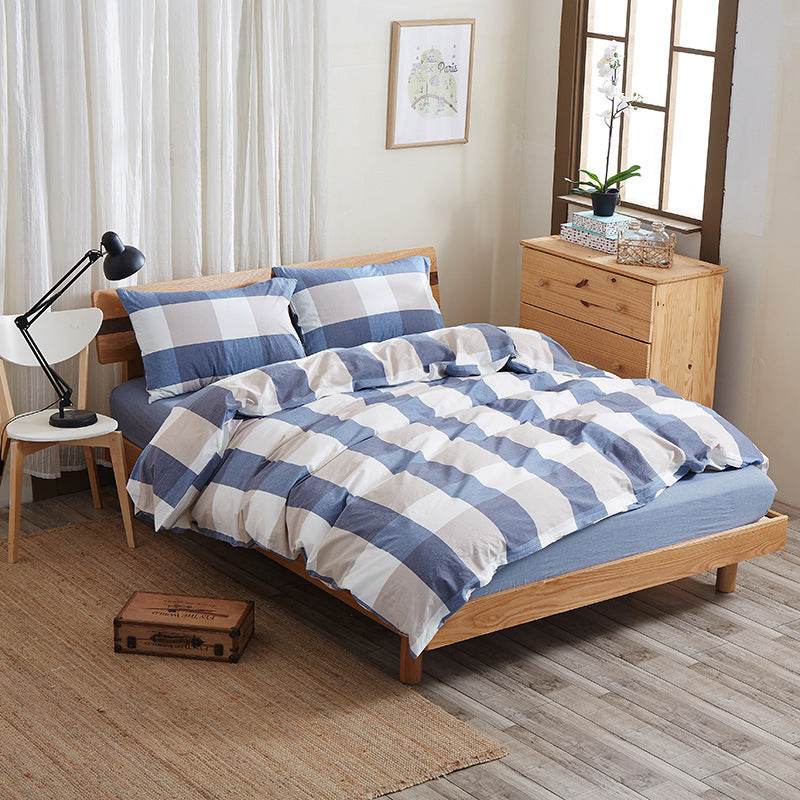 Pure cotton four-piece bed sheet set - Mubimart