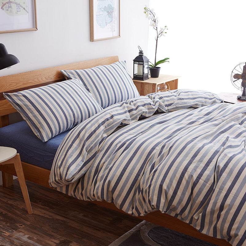 Pure cotton four-piece bed sheet set - Mubimart