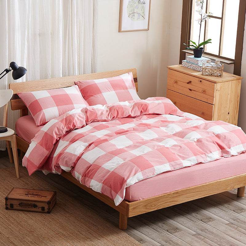 Pure cotton four-piece bed sheet set - Mubimart