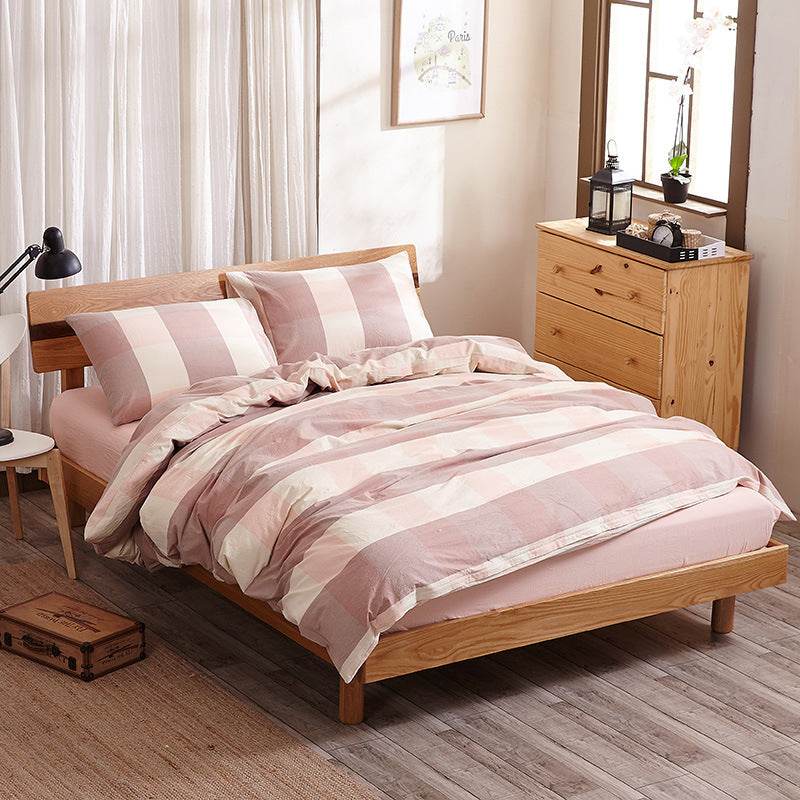 Pure cotton four-piece bed sheet set - Mubimart