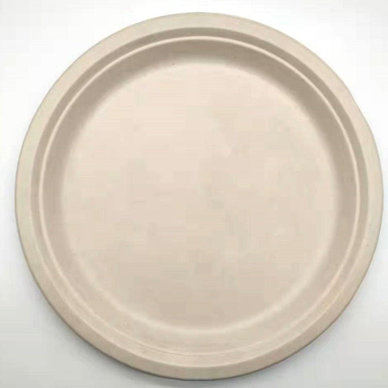 Pure pulp disposable paper plates - Mubimart -  