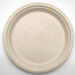 Pure pulp disposable paper plates - Mubimart -  