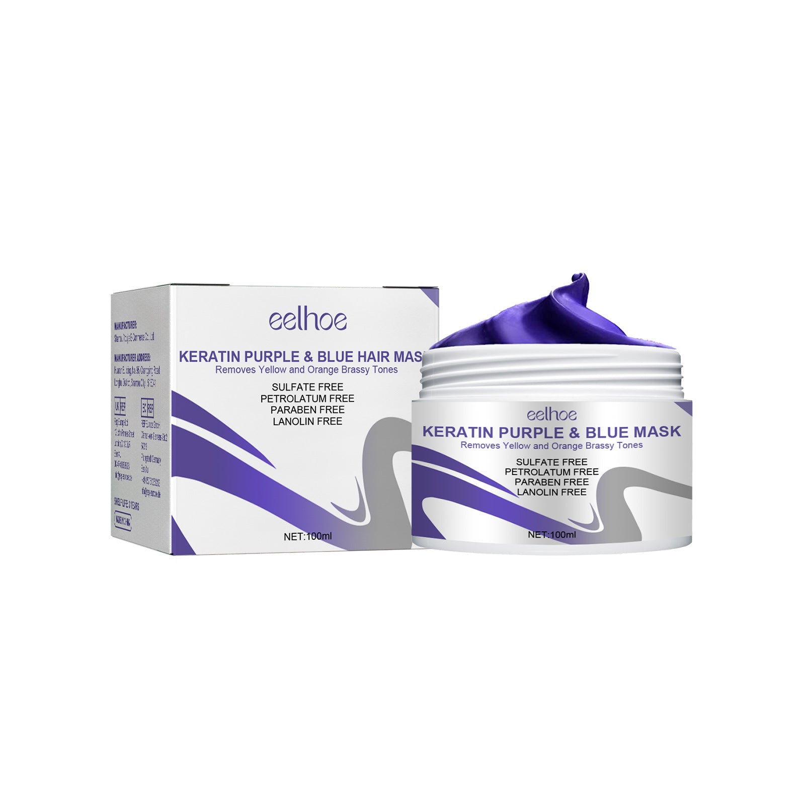 Purple Hair Care Mask Soft Hydrating - Mubimart -  