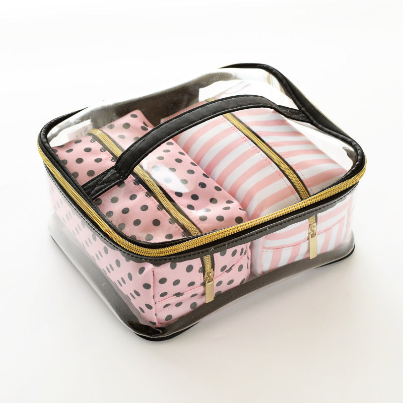 Pvc Portable Toiletry Bag Suit - Mubimart -  