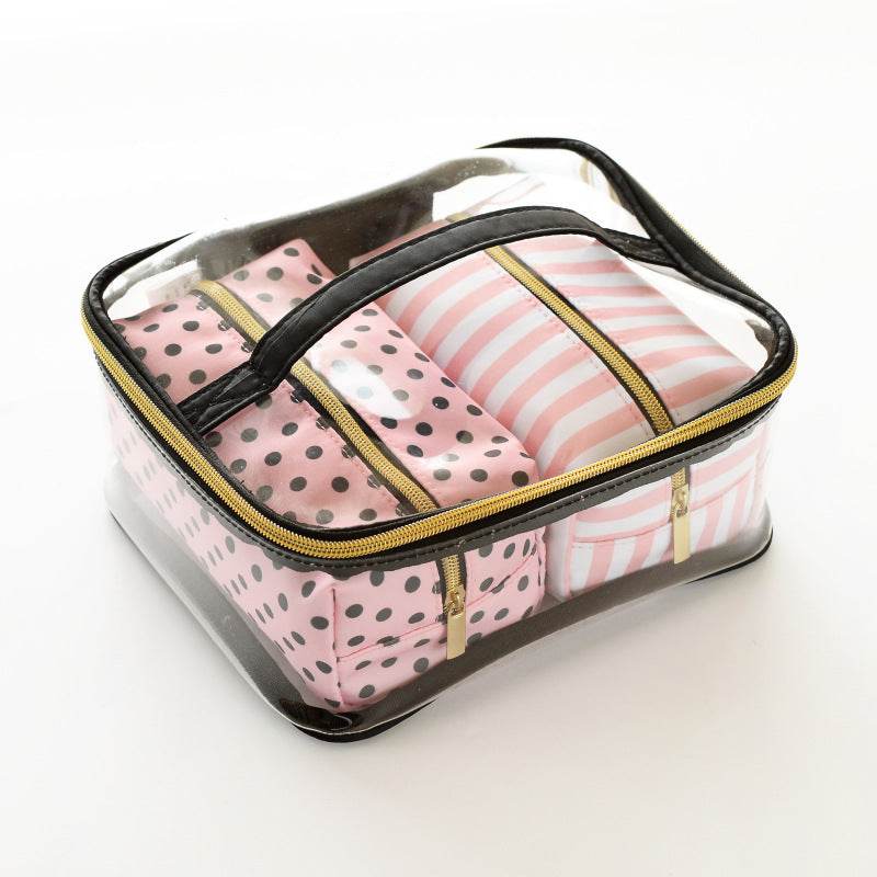 Pvc Portable Toiletry Bag Suit - Mubimart