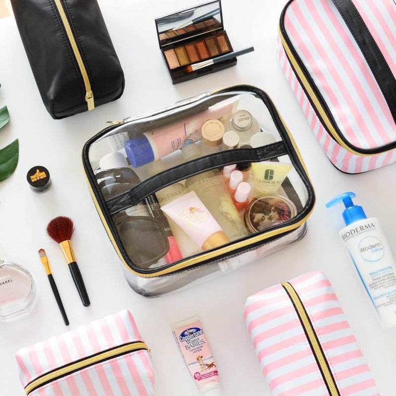 Pvc Portable Toiletry Bag Suit - Mubimart