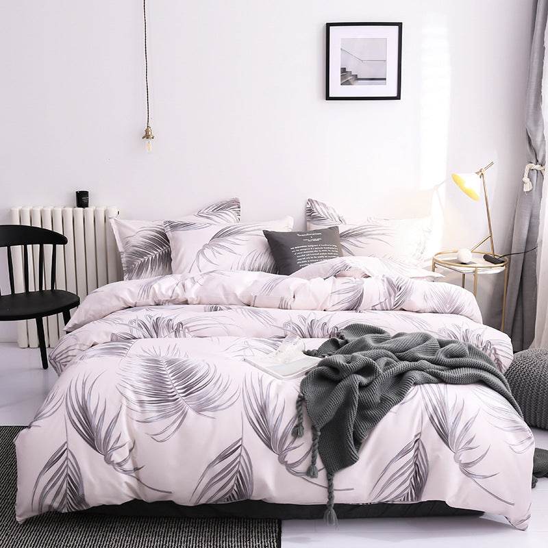 Quilt Duvet Cover 2 Pillow Cases 50x70cm Bedding Sets 3 Pcs - Mubimart