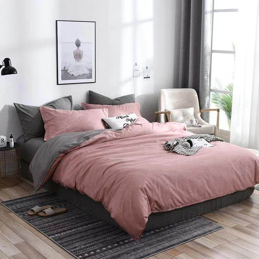 Quilt Duvet Cover 2 Pillow Cases 50x70cm Bedding Sets 3 Pcs - Mubimart