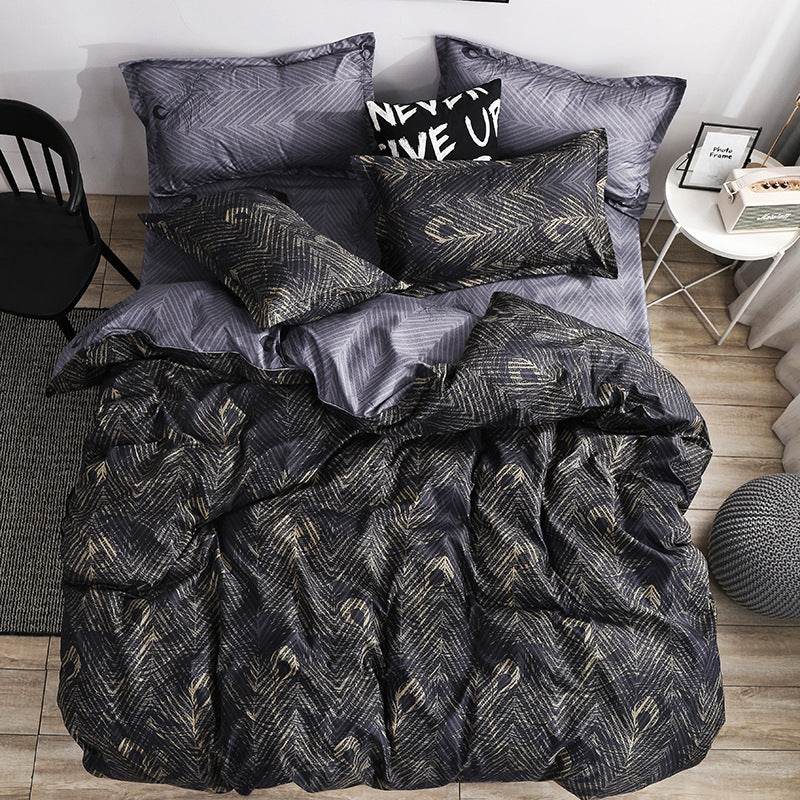 Quilt Duvet Cover 2 Pillow Cases 50x70cm Bedding Sets 3 Pcs - Mubimart