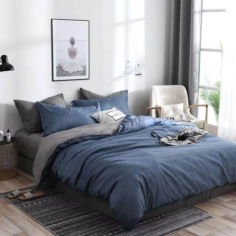 Quilt Duvet Cover 2 Pillow Cases 50x70cm Bedding Sets 3 Pcs - Mubimart