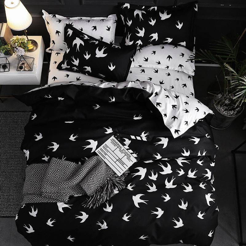 Quilt Duvet Cover 2 Pillow Cases 50x70cm Bedding Sets 3 Pcs - Mubimart