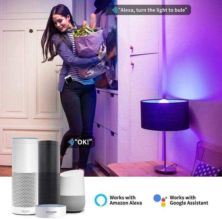 RGBCW Full Color Dimming Smart APP Bluetooth Voice Ceiling Light - Mubimart