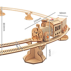 Railway Train Building Block Toys - Mubimart -  