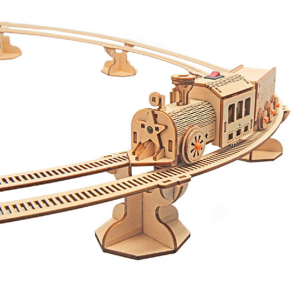 Railway Train Building Block Toys - Mubimart - Building Blocks 