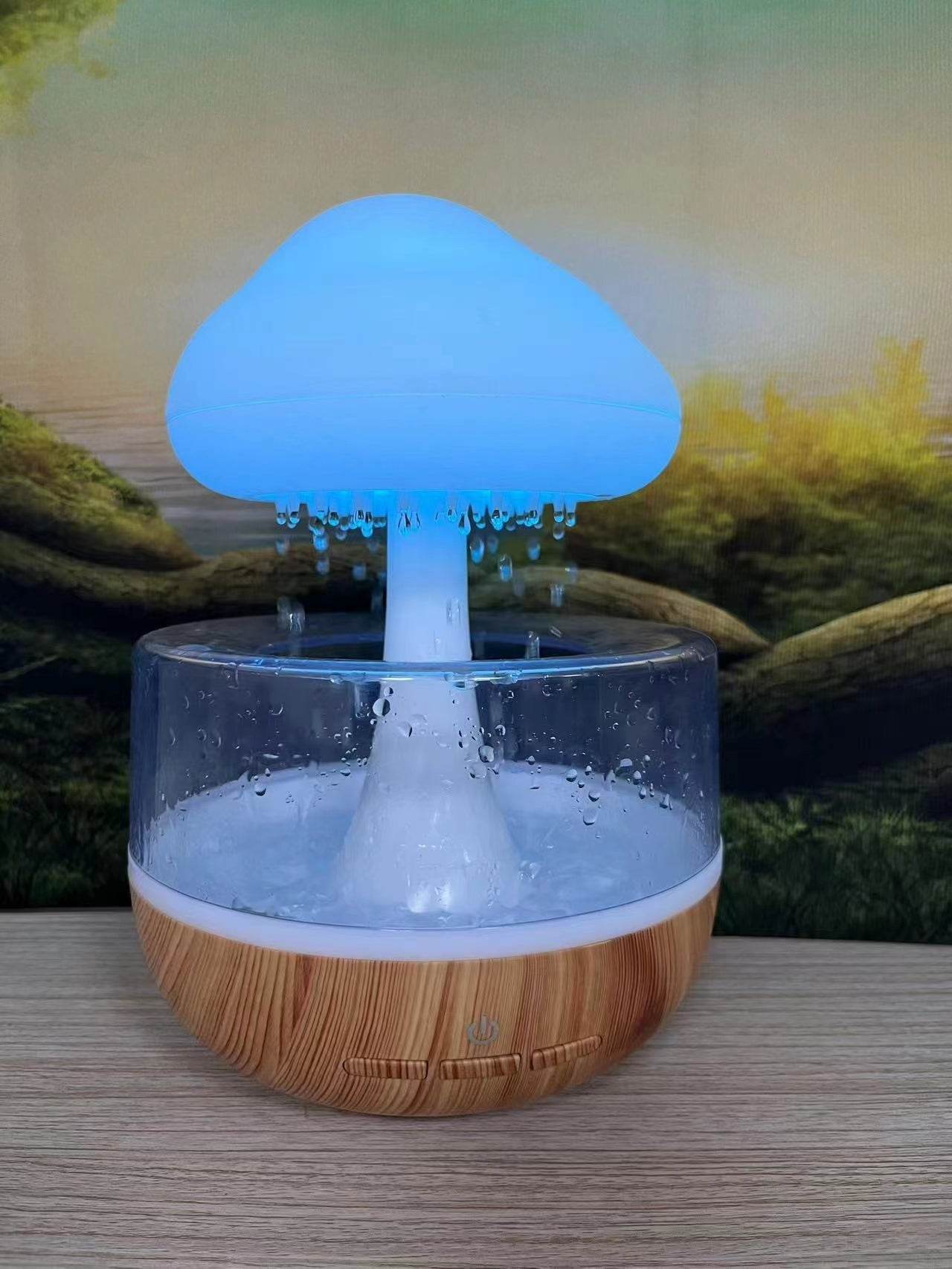 Rain Cloud Aroma Humidifier Raining Humidifier Water Drop Humidifier - Mubimart