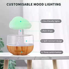 Rain Cloud Aroma Humidifier Raining Humidifier Water Drop Humidifier - Mubimart -  