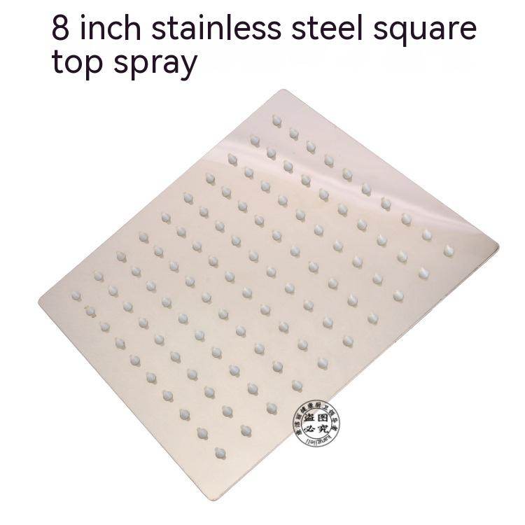 Rainfall Shower Head Stainless Steel Thin Showerheads - Mubimart
