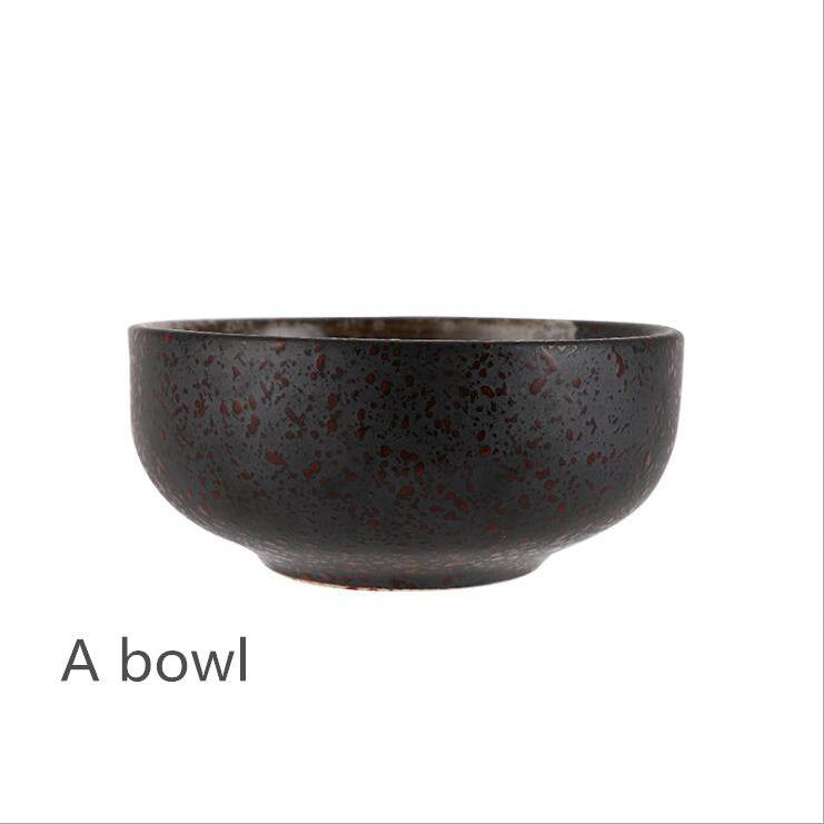 Ramen Bowl Big Bowl Hotel Restaurant Bowl Plate Cup Set - Mubimart