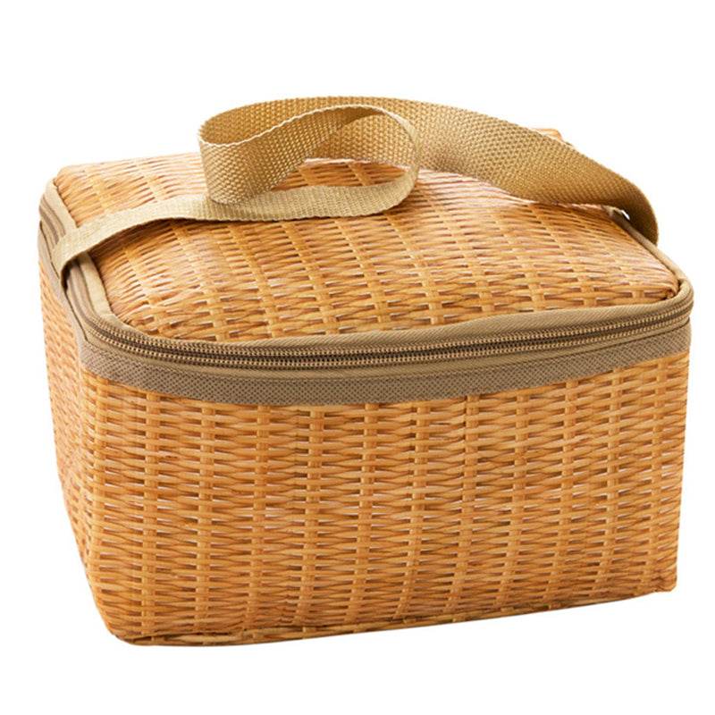 Rattan lunch bag - Mubimart