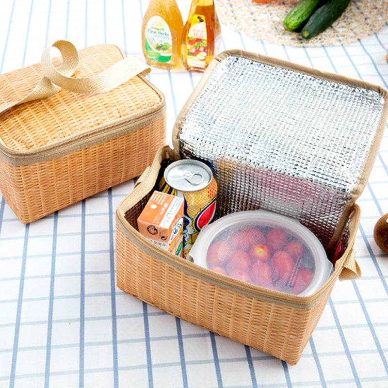 Rattan lunch bag - Mubimart