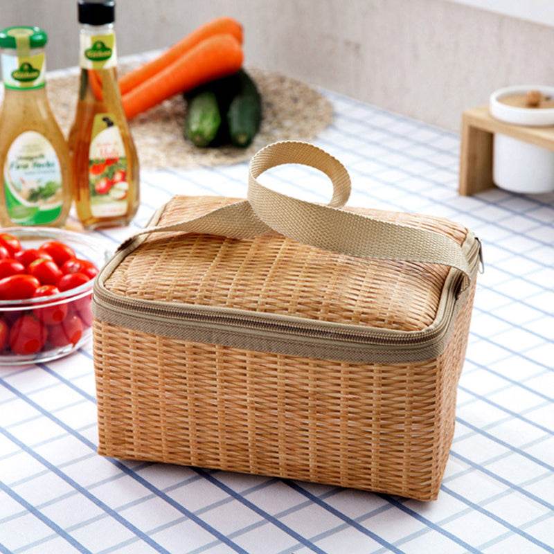 Rattan lunch bag - Mubimart