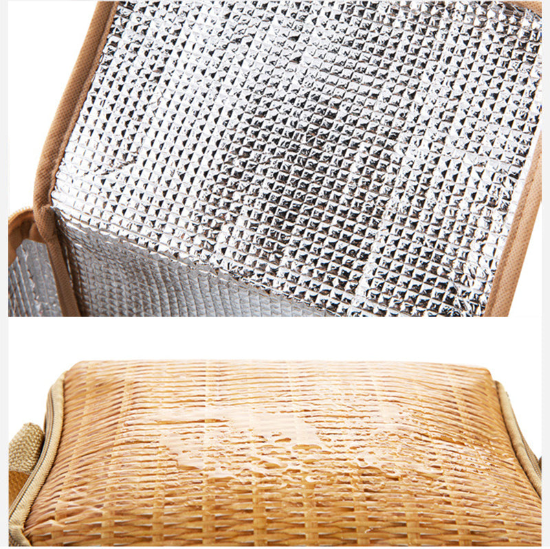 Rattan lunch bag - Mubimart -  