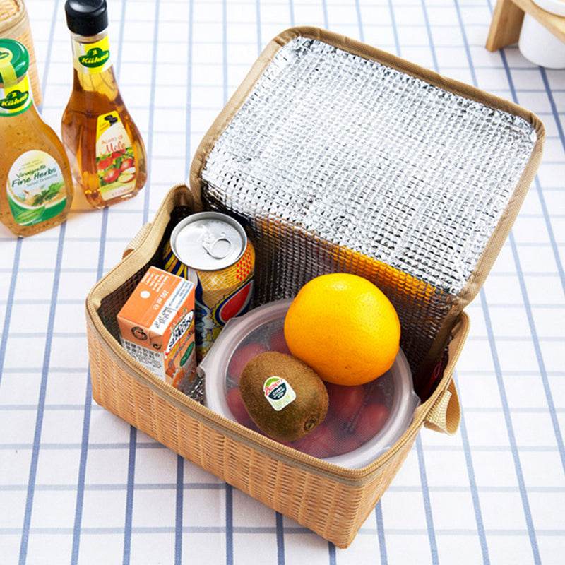Rattan lunch bag - Mubimart