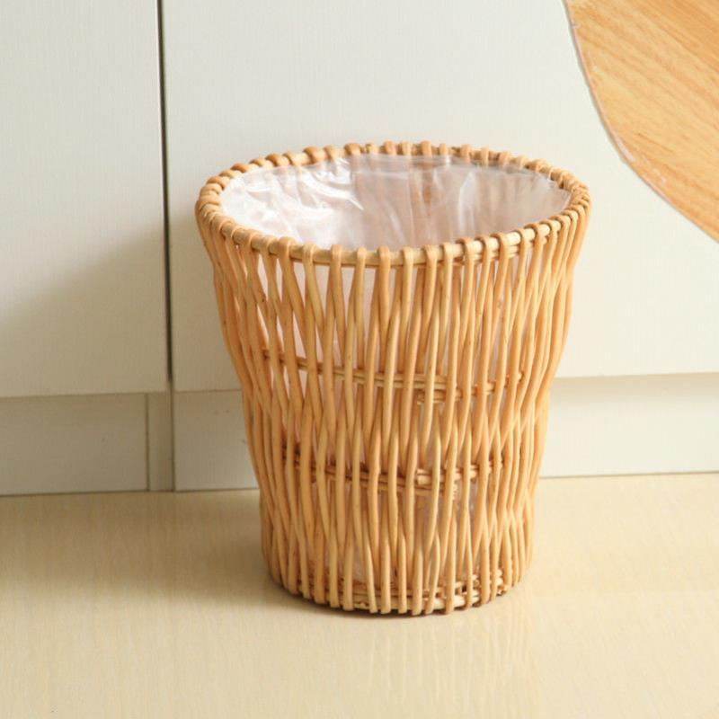 Rattan trash can - Mubimart