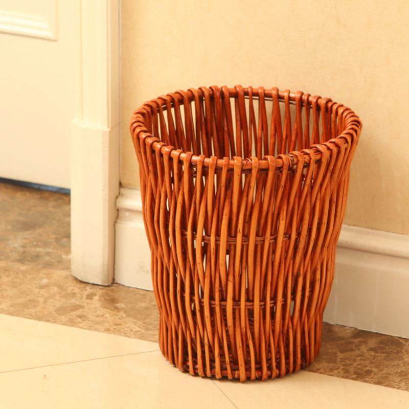 Rattan trash can - Mubimart