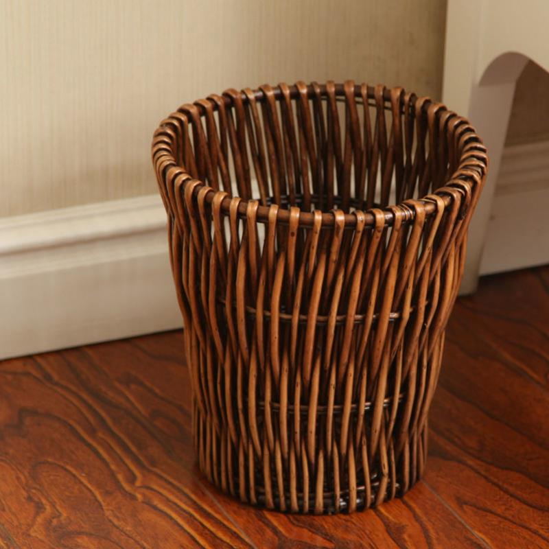 Rattan trash can - Mubimart -  