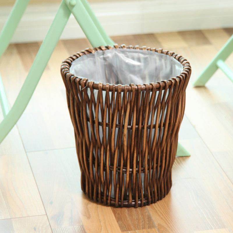 Rattan trash can - Mubimart