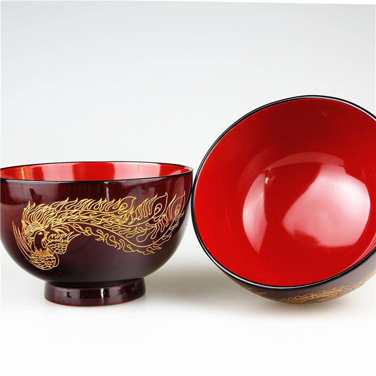 Raw Lacquered Jujube Wooden Bowl Eating Tableware - Mubimart -  