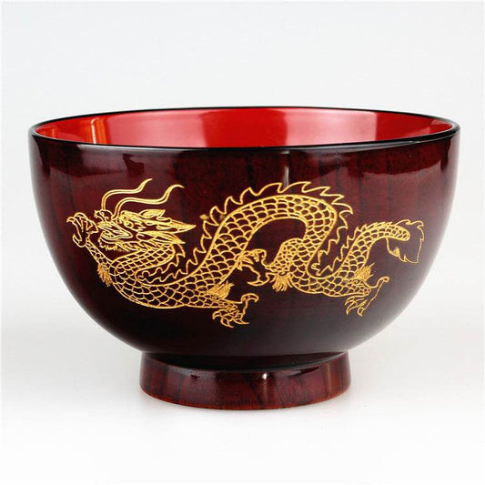 Raw Lacquered Jujube Wooden Bowl Eating Tableware - Mubimart