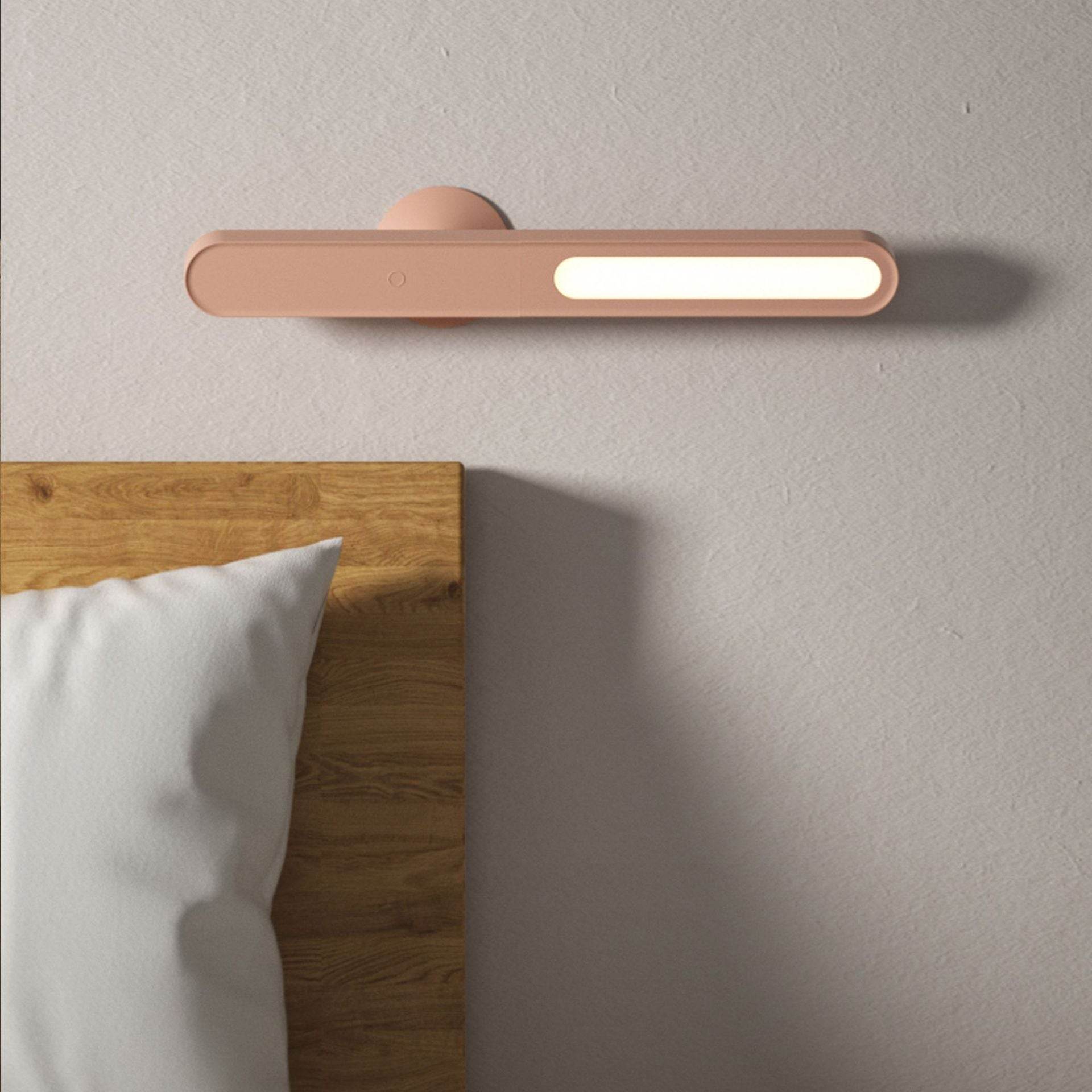 Reading Table Lamp Creative Geometric Desk Lamp Wireless Wall Lamp Multifunctional Magnetic Suction Small Night Light - Mubimart