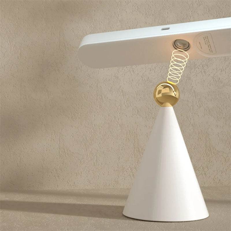 Reading Table Lamp Creative Geometric Desk Lamp Wireless Wall Lamp Multifunctional Magnetic Suction Small Night Light - Mubimart