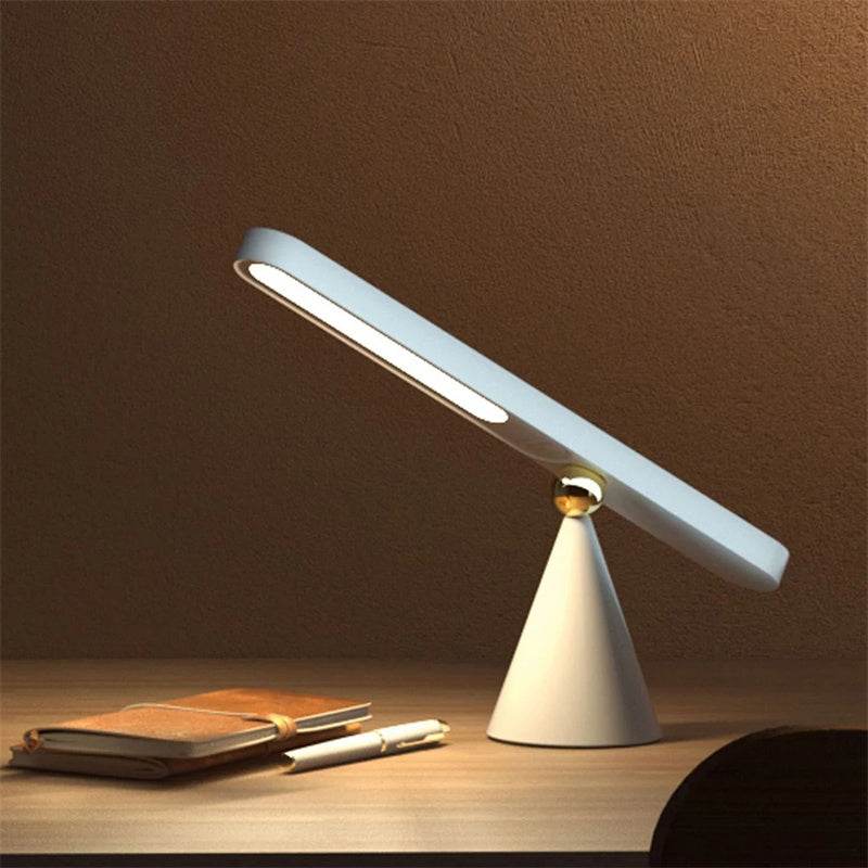 Reading Table Lamp Creative Geometric Desk Lamp Wireless Wall Lamp Multifunctional Magnetic Suction Small Night Light - Mubimart