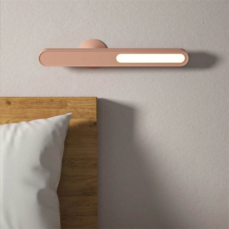 Reading Table Lamp Creative Geometric Desk Lamp Wireless Wall Lamp Multifunctional Magnetic Suction Small Night Light - Mubimart