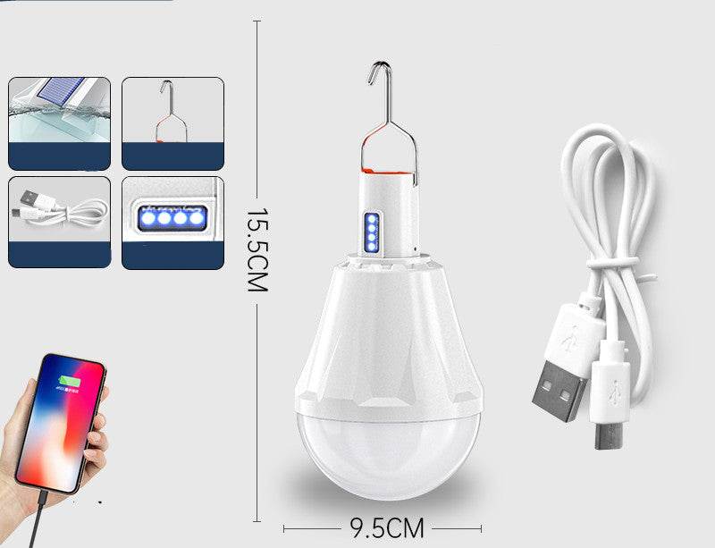 Rechargeable Bulbs Home Outdoor Super Bright Lighting Night Market - Mubimart