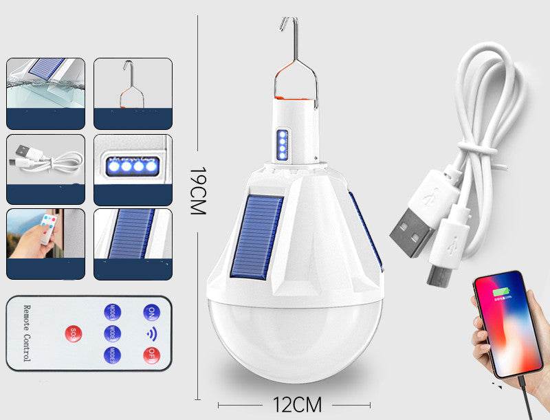 Rechargeable Bulbs Home Outdoor Super Bright Lighting Night Market - Mubimart