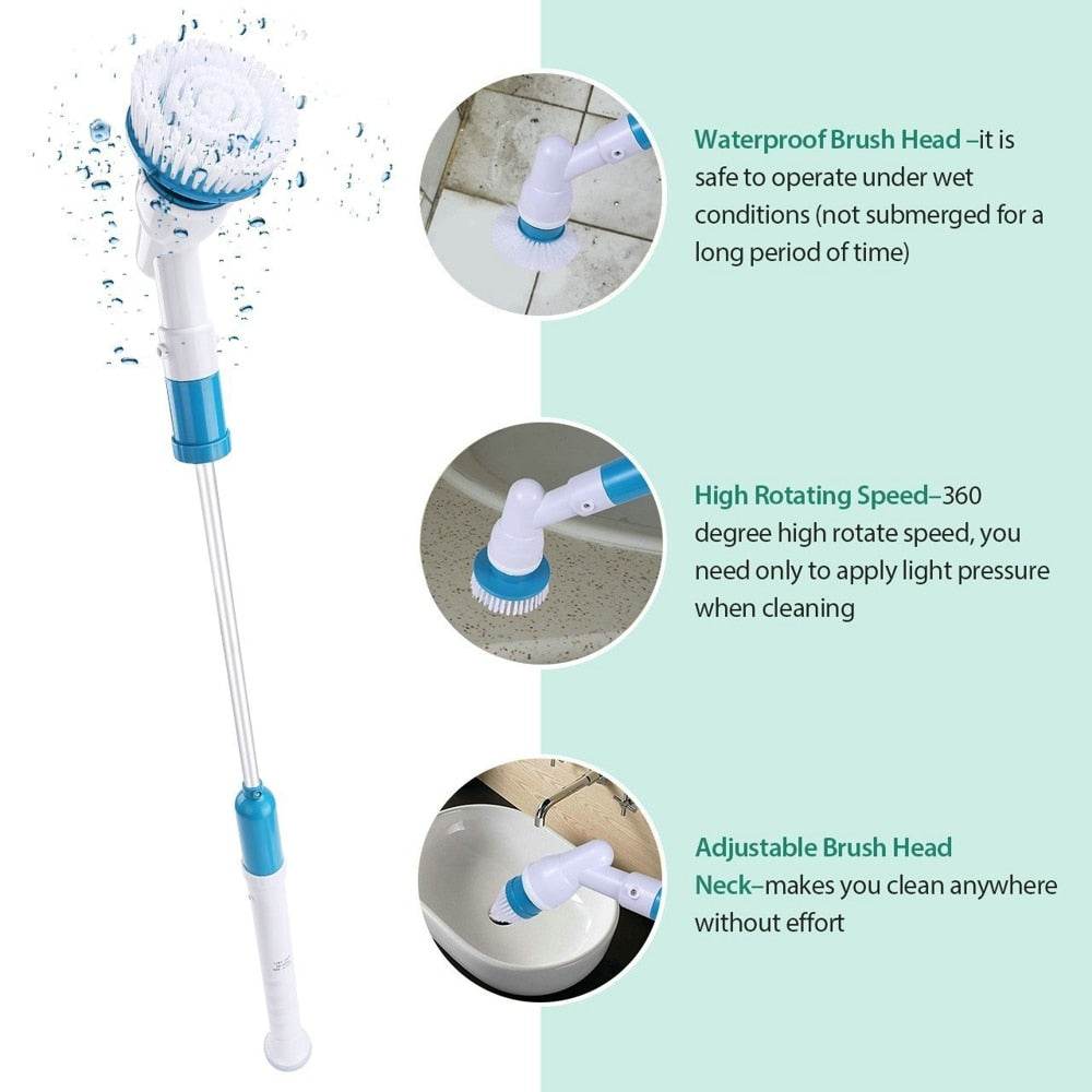 Rechargeable Electric Cleaning Brush Retractable - Mubimart