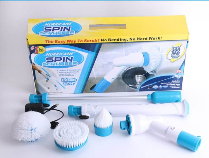 Rechargeable Electric Cleaning Brush Retractable - Mubimart