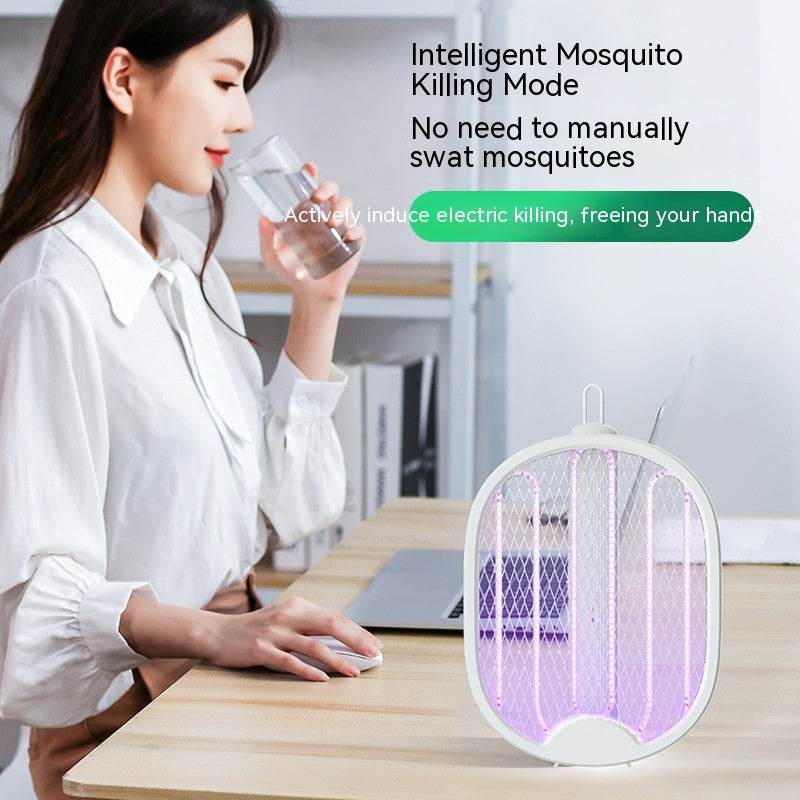 Rechargeable Household Strong Two-in-one Folding Mosquito Swatter - Mubimart