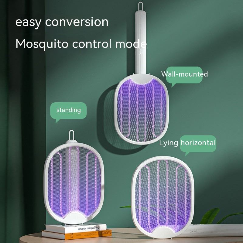 Rechargeable Household Strong Two-in-one Folding Mosquito Swatter - Mubimart -  