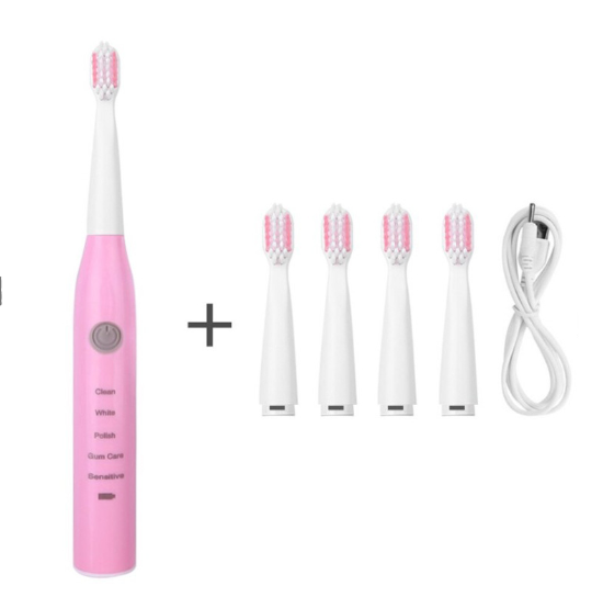 Rechargeable sonic electric toothbrush - Mubimart -  