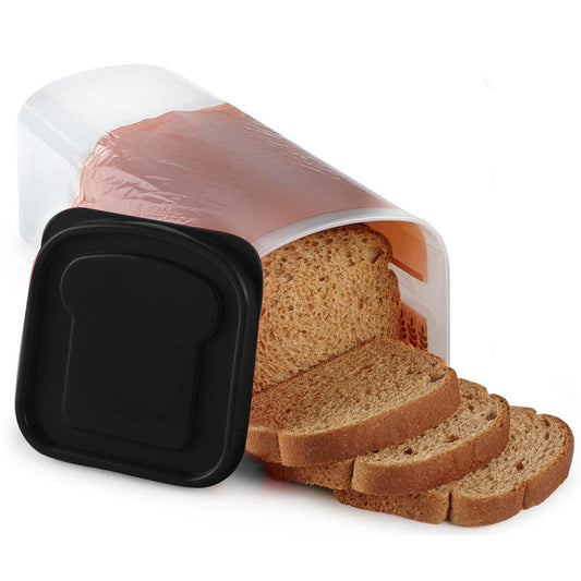 Rectangular Bread Box With Handle Translucent Cake Container Packaging Box Storage Case For Dry Foods Loaf Cake Keeper - Mubimart
