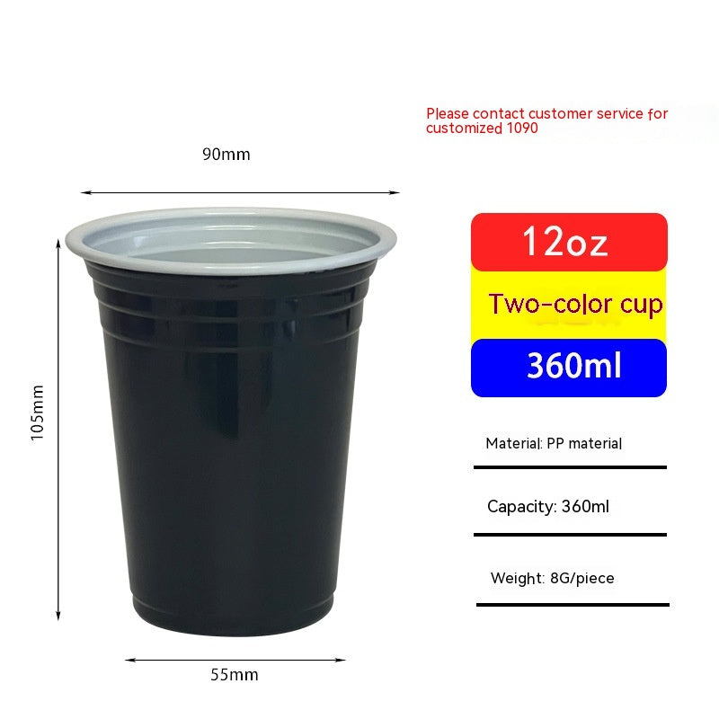 Red Disposable Plastic Cup Single Layer - Mubimart -  