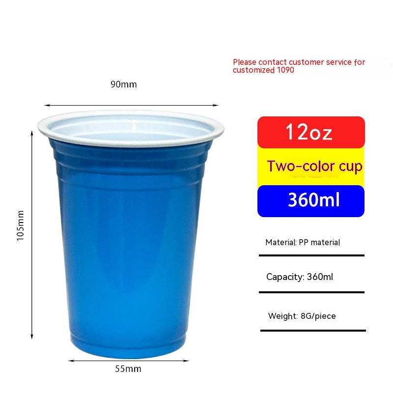 Red Disposable Plastic Cup Single Layer - Mubimart -  