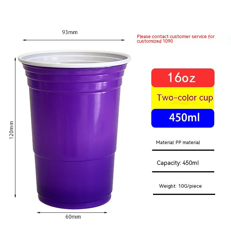 Red Disposable Plastic Cup Single Layer - Mubimart -  