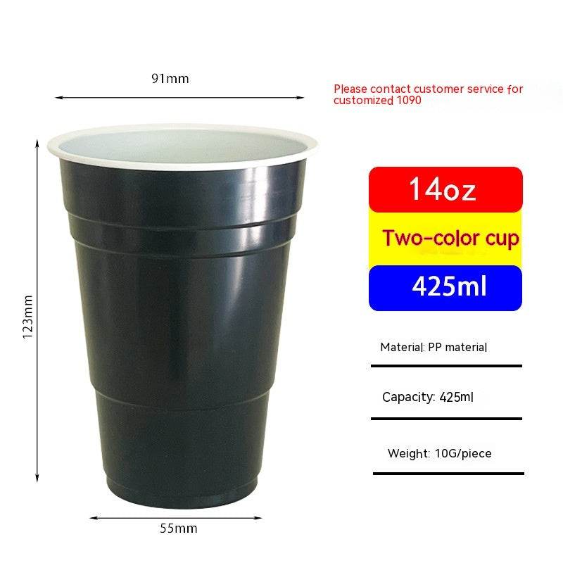 Red Disposable Plastic Cup Single Layer - Mubimart