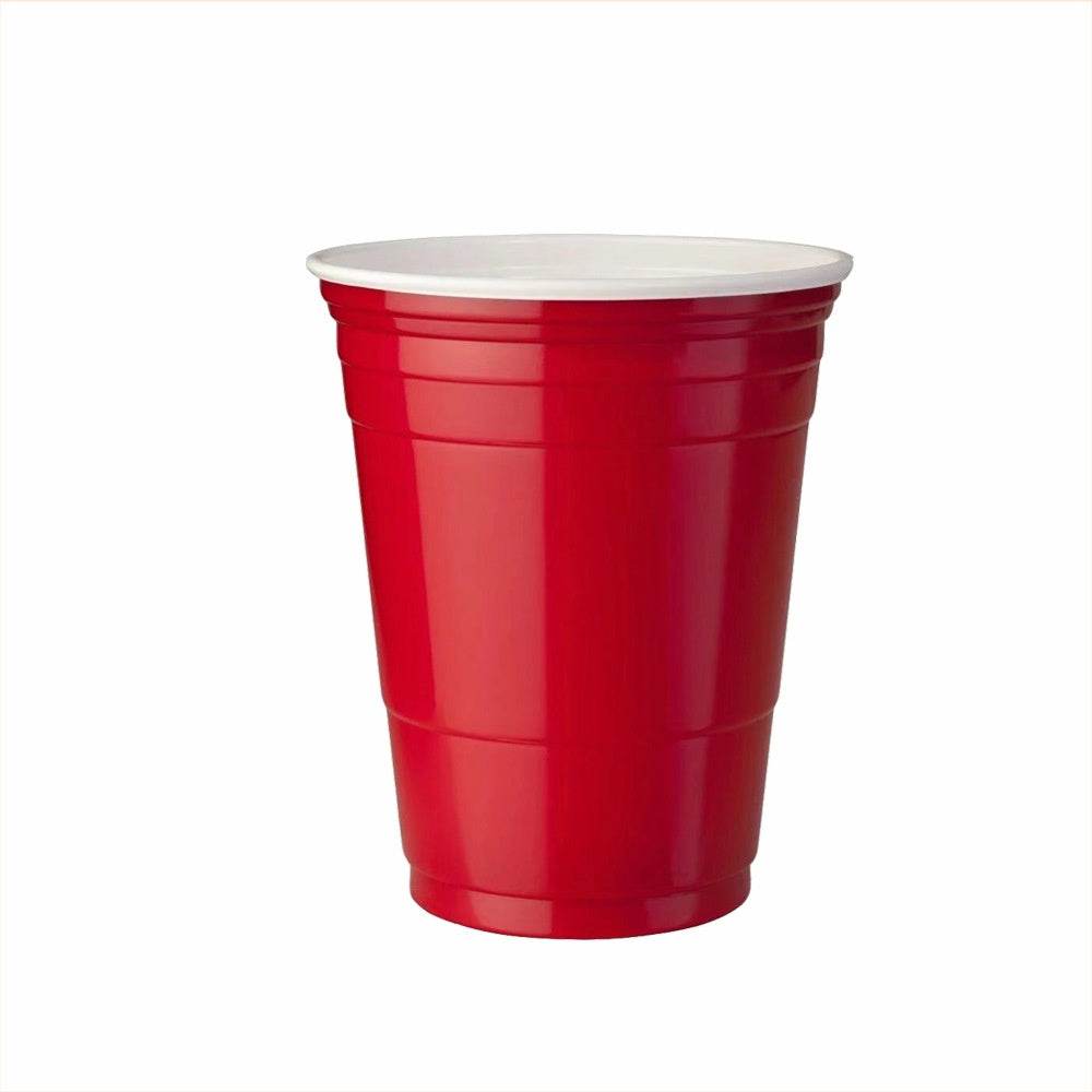 Red Disposable Plastic Cup Single Layer - Mubimart